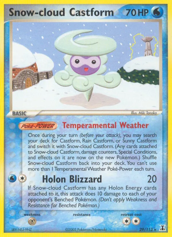 Snow-cloud Castform, Delta Species #29/113