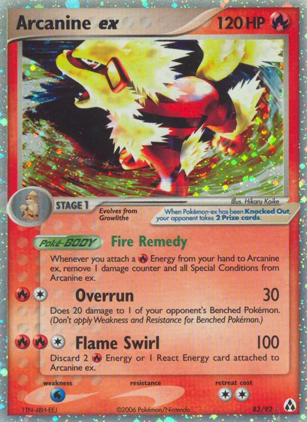 Arcanine ex, Legend Maker #83/92