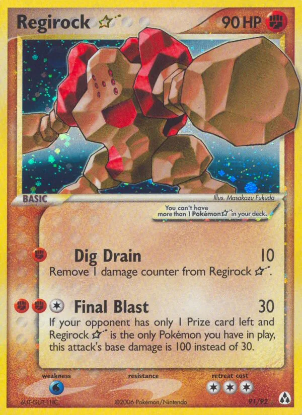 Regirock ☆, Legend Maker #91/92