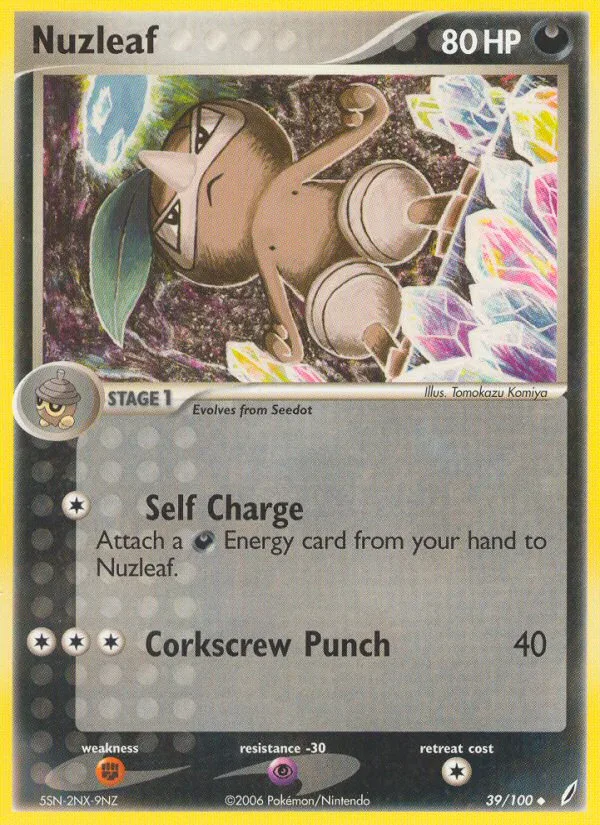 Nuzleaf, Crystal Guardians #39/100