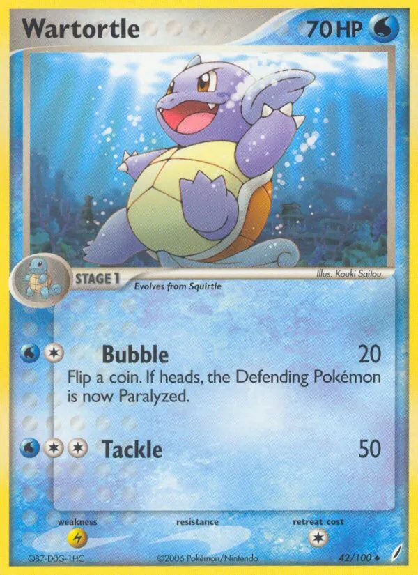 Wartortle, Crystal Guardians #42/100