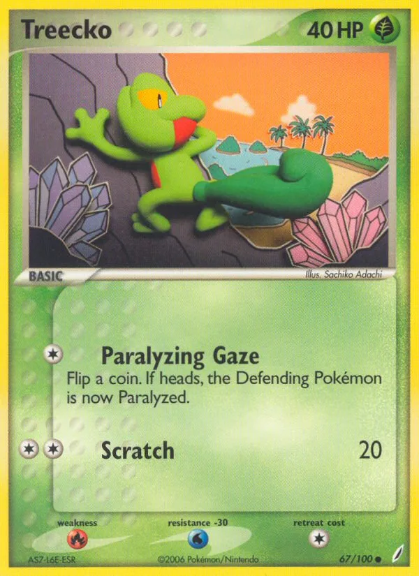 Treecko, Crystal Guardians #67/100