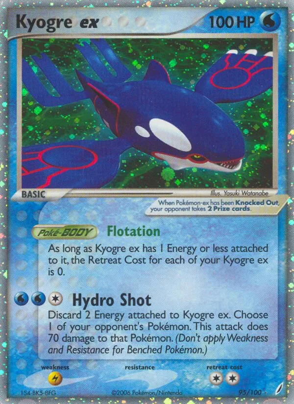 Kyogre ex, Crystal Guardians #95/100