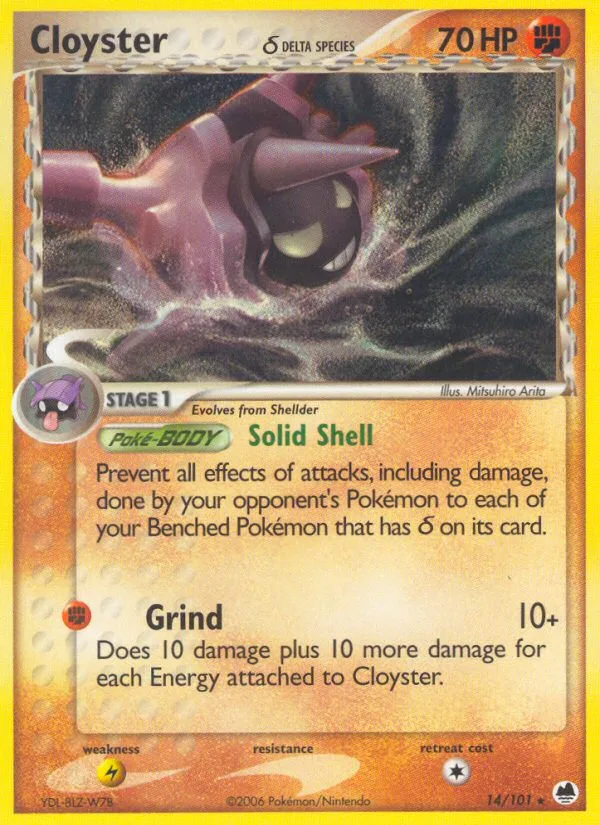 Cloyster δ, Dragon Frontiers #14/101
