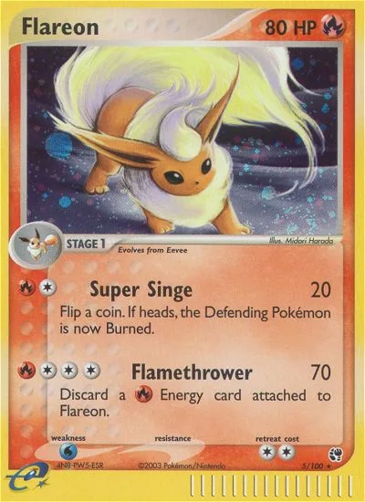 Flareon, Sandstorm #5/100