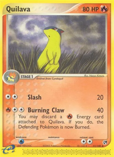 Quilava, Sandstorm #51/100