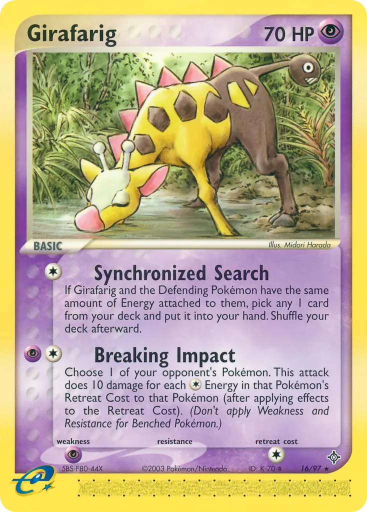 Girafarig, Dragon #16/97