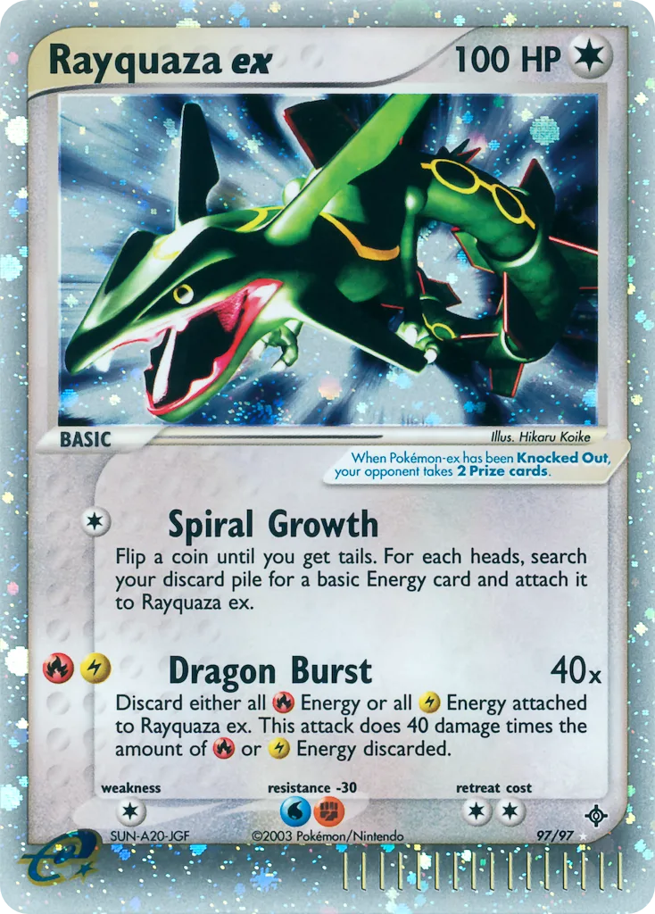 Rayquaza ex, Dragon #97/97
