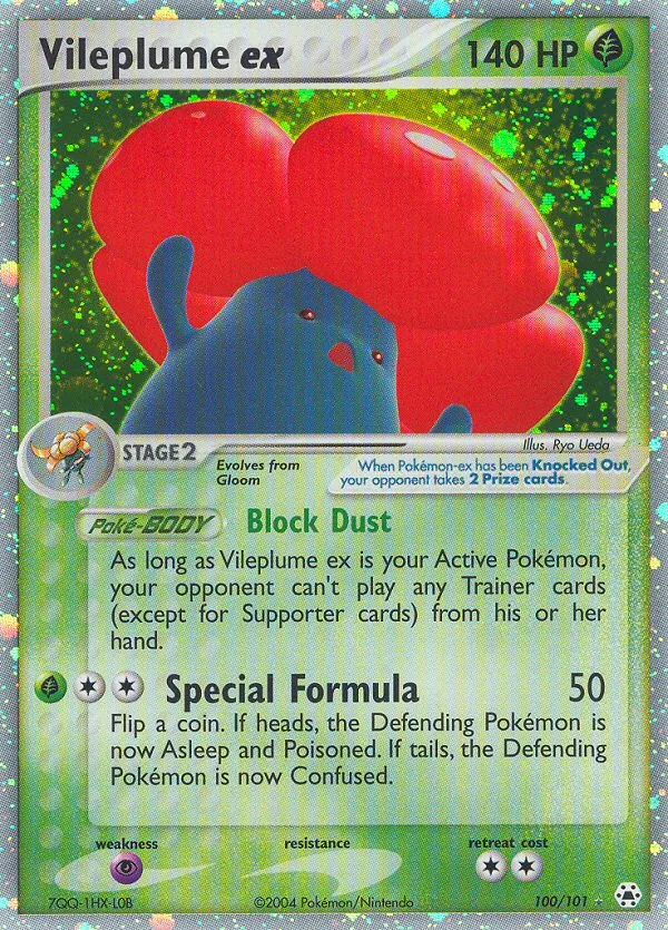Vileplume ex, Hidden Legends #100/101