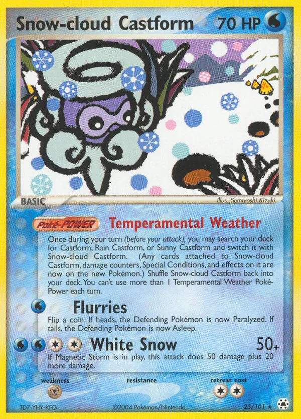 Snow-cloud Castform, Hidden Legends #25/101