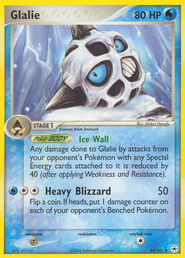 Glalie, Hidden Legends #34/101