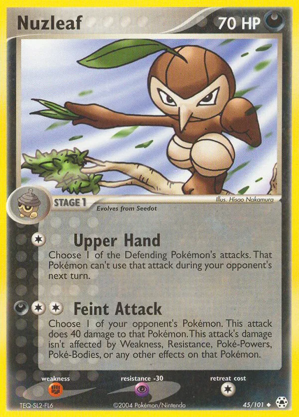 Nuzleaf, Hidden Legends #45/101