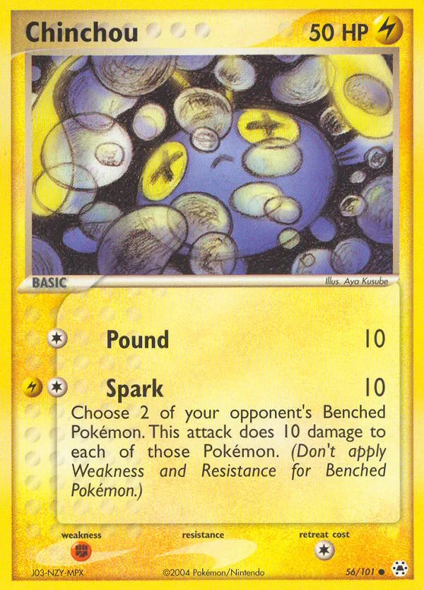 Chinchou, Hidden Legends #56/101