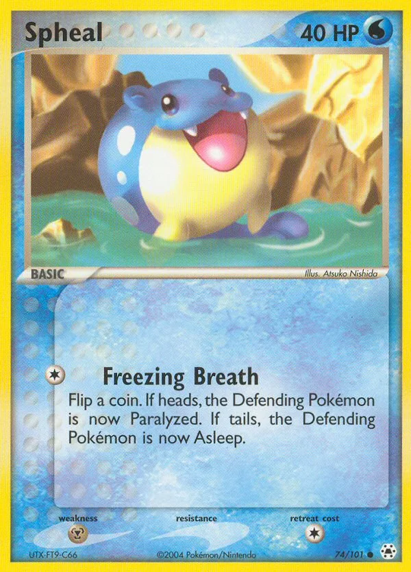 Spheal, Hidden Legends #74/101