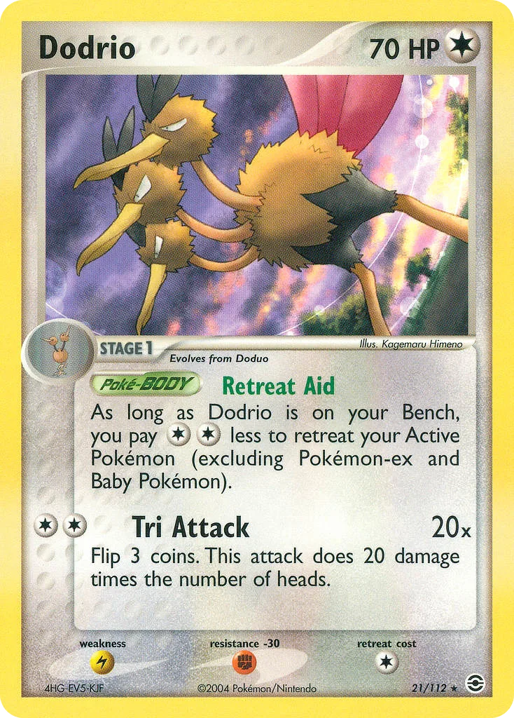Dodrio, FireRed & LeafGreen #21/112