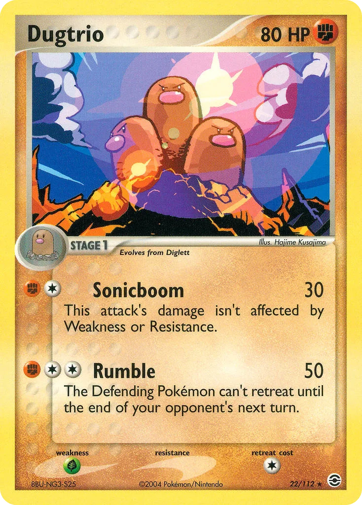 Dugtrio, FireRed & LeafGreen #22/112