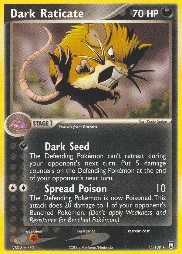 Dark Raticate, Team Rocket Returns #17/109