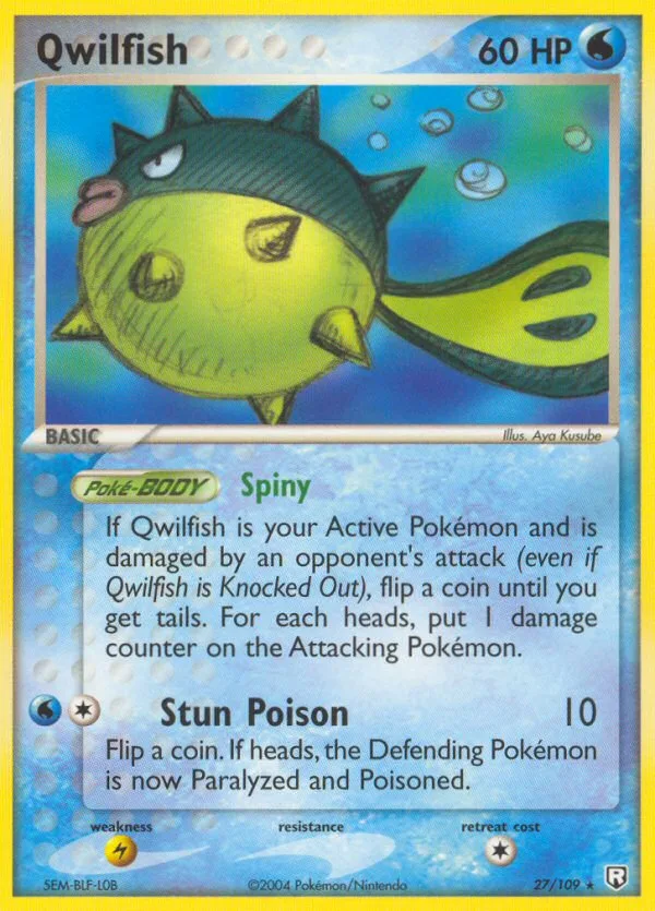 Qwilfish, Team Rocket Returns #27/109