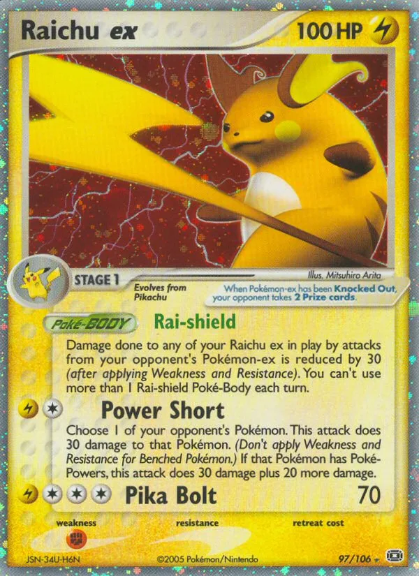 Raichu ex, Emerald #97/106