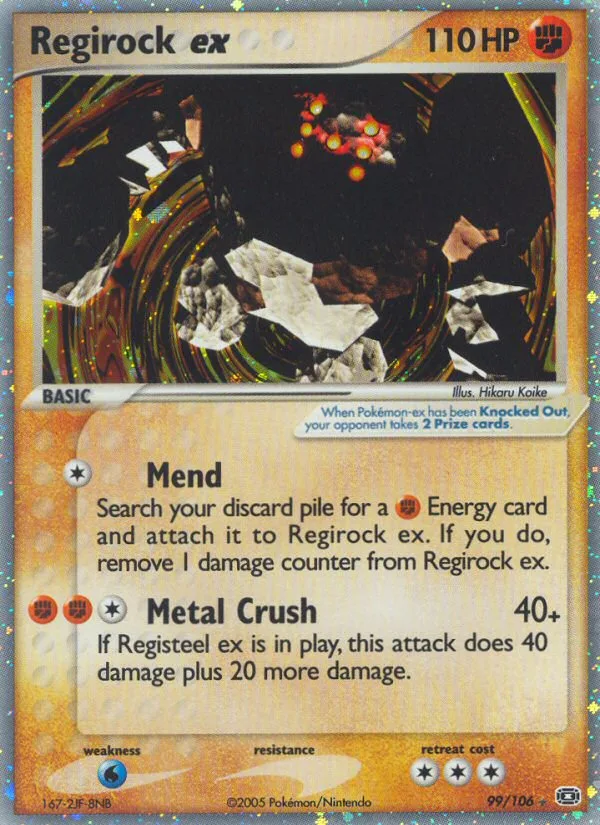 Regirock ex, Emerald #99/106