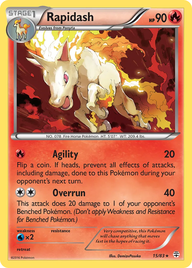 Rapidash, Generations #15/83