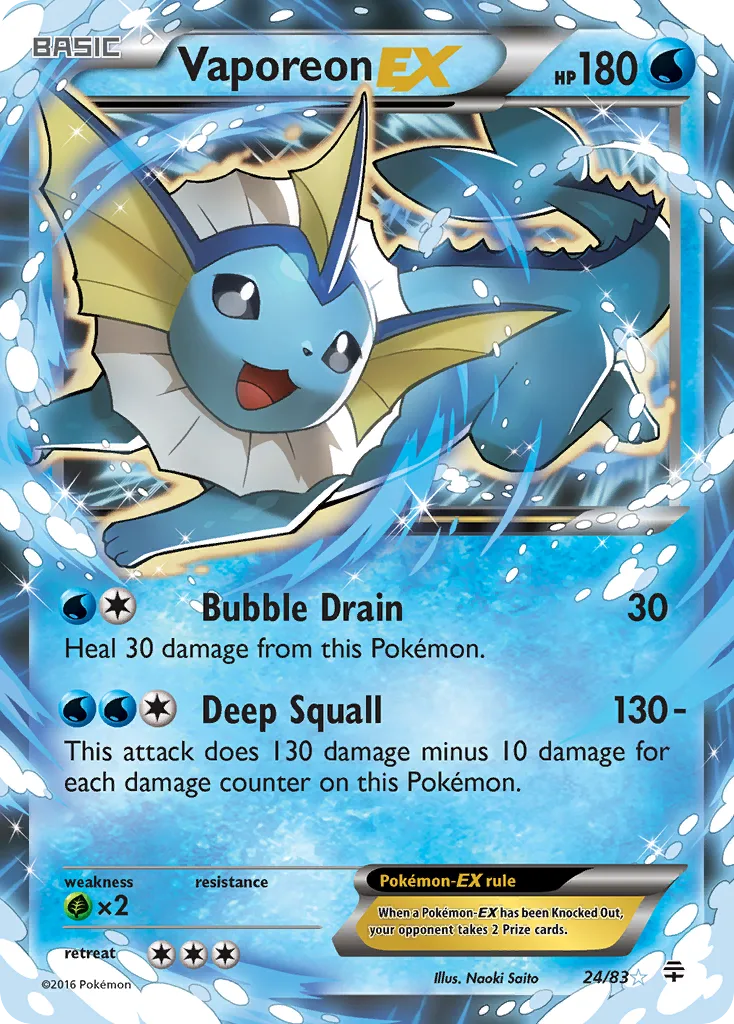 Vaporeon-EX, Generations #24/83