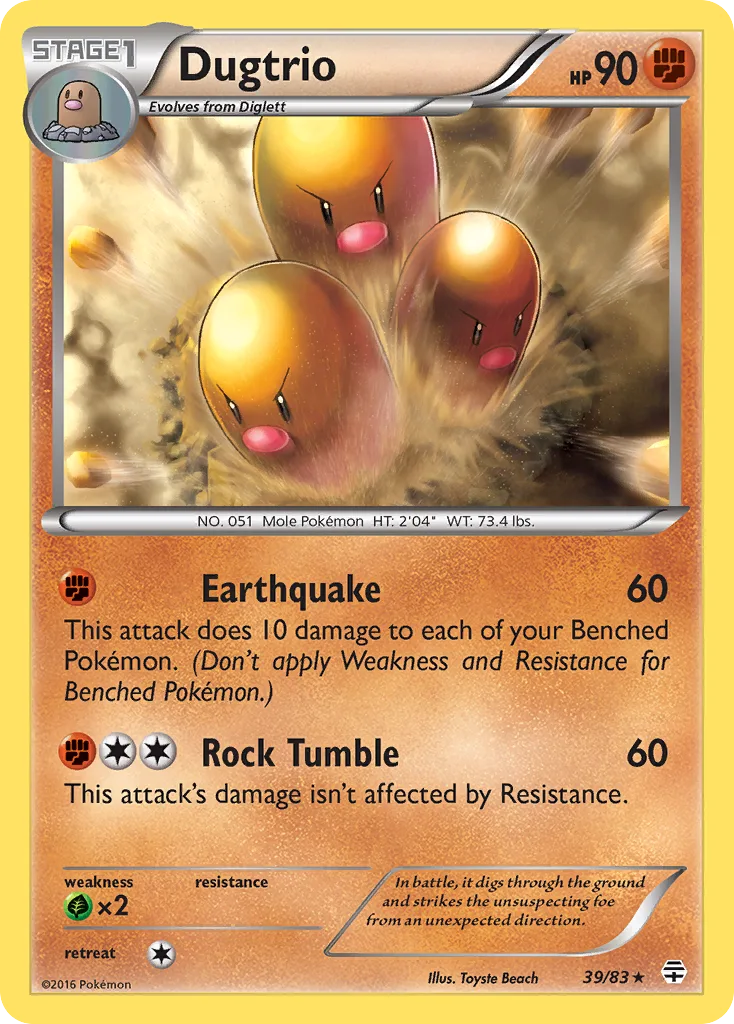 Dugtrio, Generations #39/83