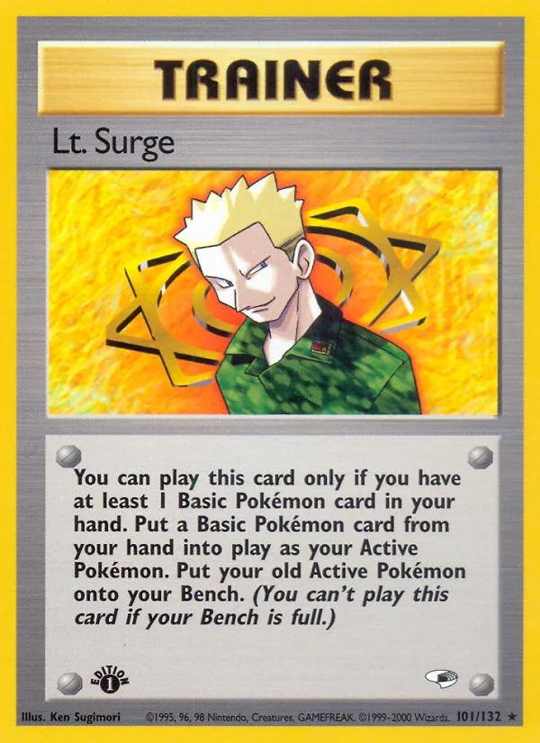 Lt. Surge, Gym Heroes #101/132