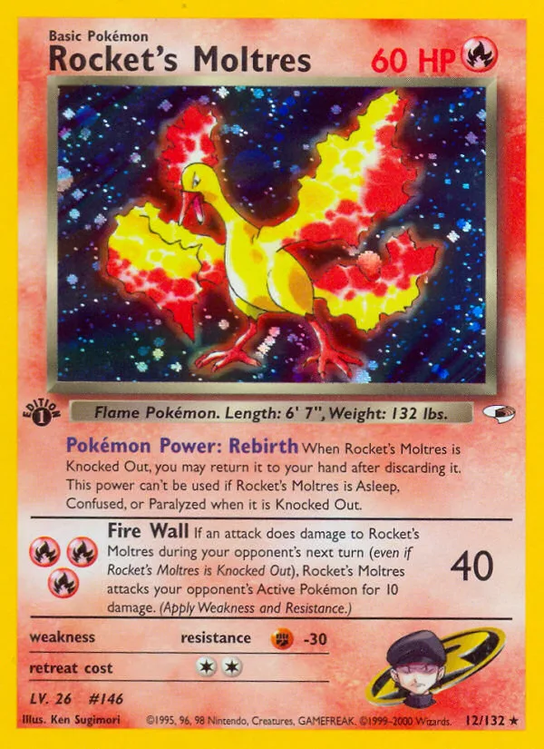 Rocket's Moltres, Gym Heroes #12/132