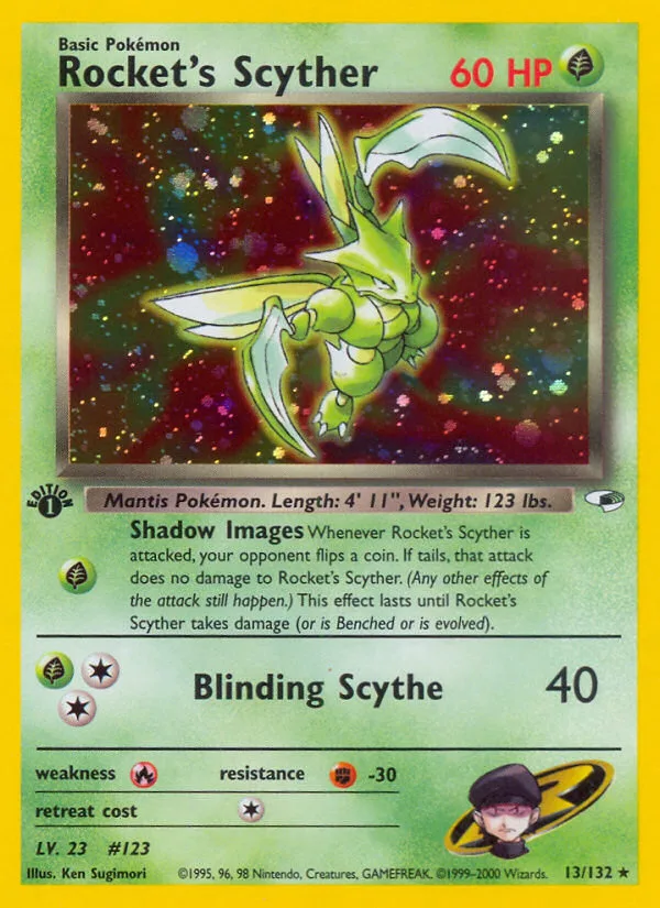 Rocket's Scyther, Gym Heroes #13/132