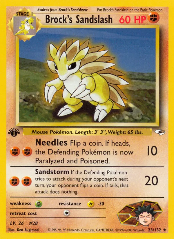 Brock's Sandslash, Gym Heroes #23/132