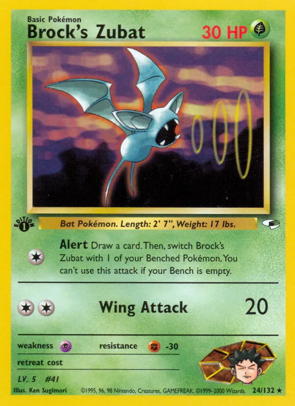 Brock's Zubat, Gym Heroes #24/132
