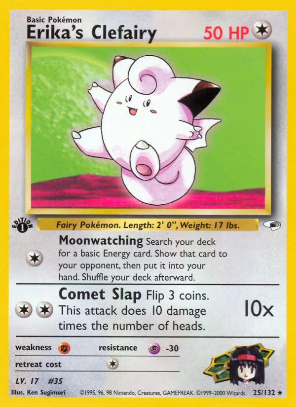 Erika's Clefairy, Gym Heroes #25/132
