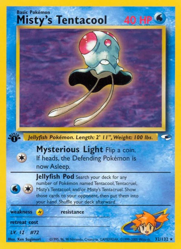 Misty's Tentacool, Gym Heroes #32/132