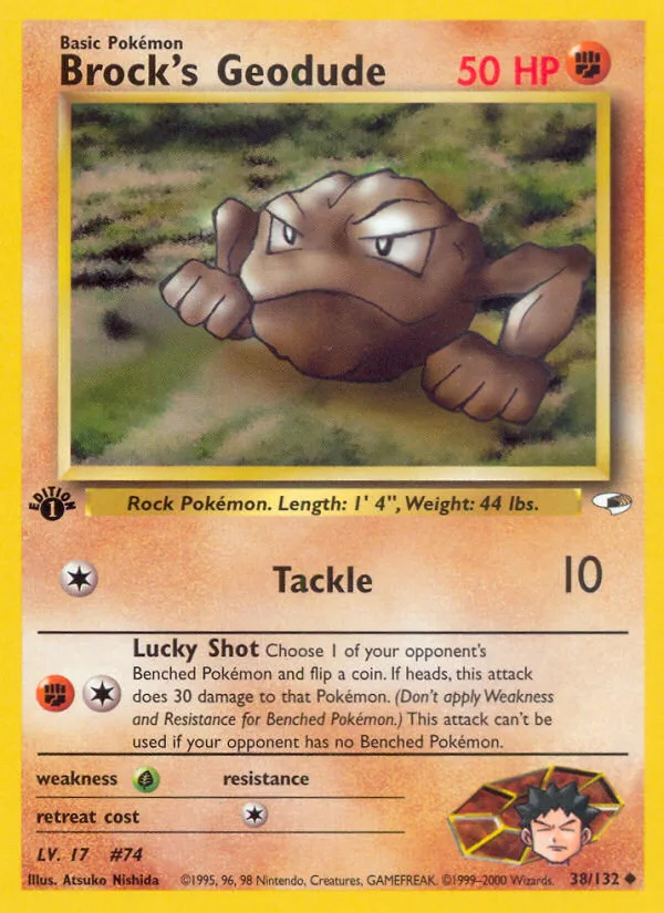 Brock's Geodude, Gym Heroes #38/132