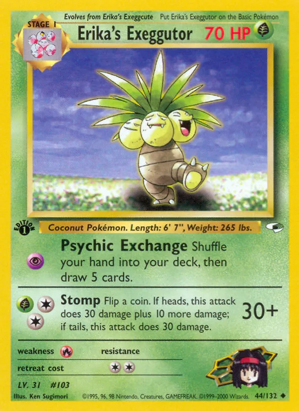 Erika's Exeggutor, Gym Heroes #44/132