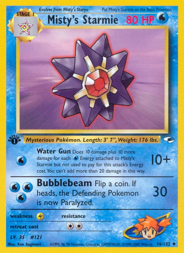 Misty's Starmie, Gym Heroes #56/132