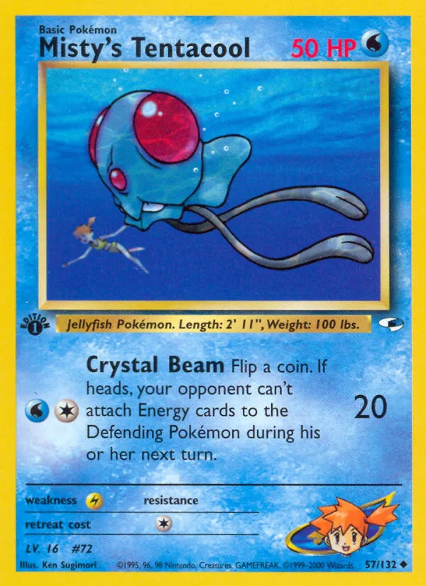 Misty's Tentacool, Gym Heroes #57/132
