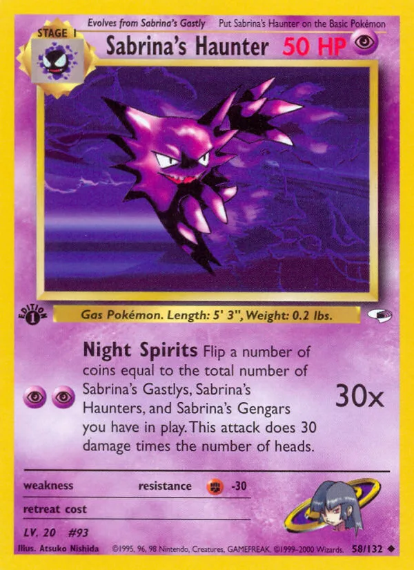 Sabrina's Haunter, Gym Heroes #58/132