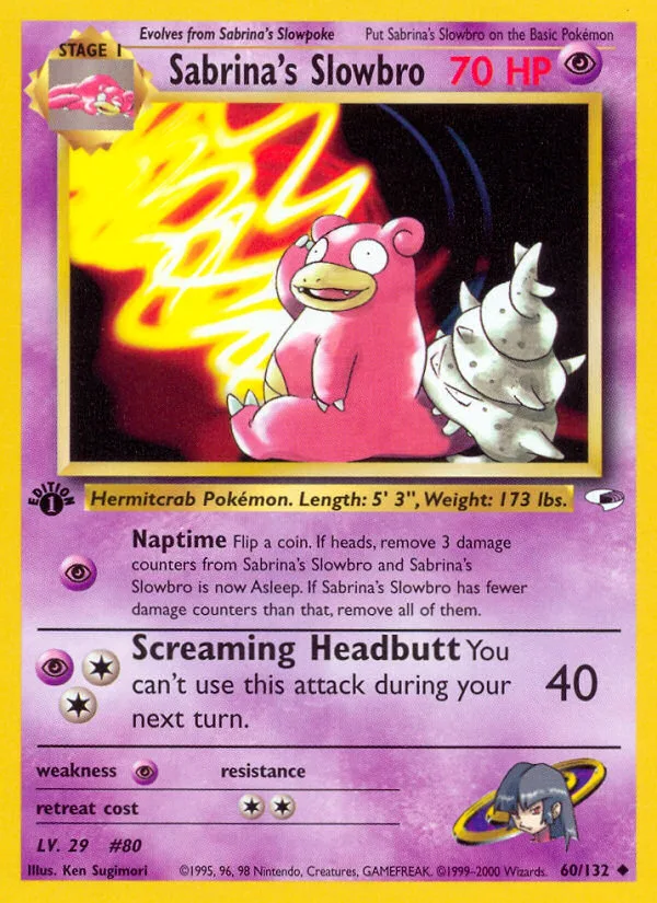 Sabrina's Slowbro, Gym Heroes #60/132