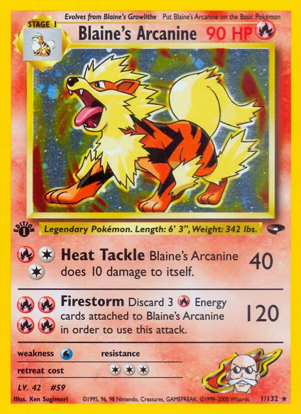 Blaine's Arcanine, Gym Challenge #1/132