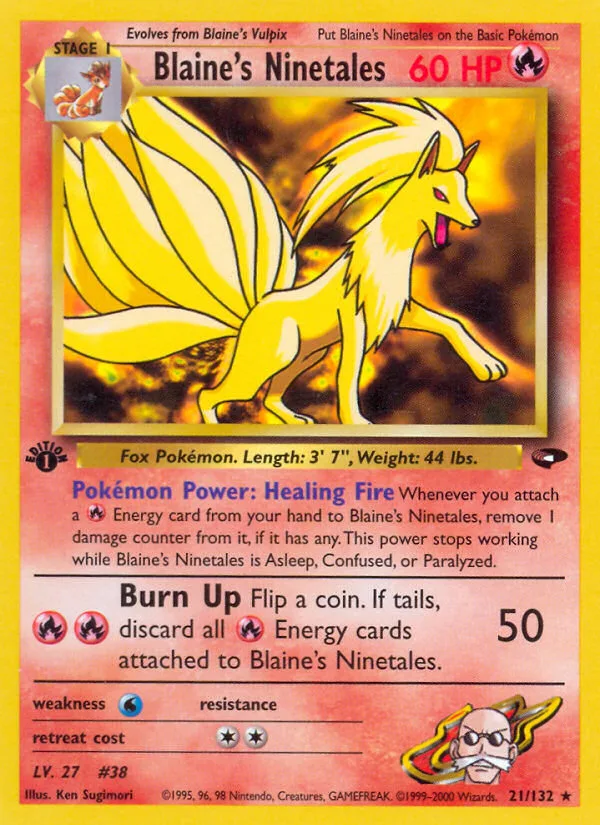 Blaine's Ninetales, Gym Challenge #21/132