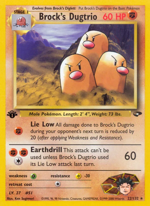 Brock's Dugtrio, Gym Challenge #22/132