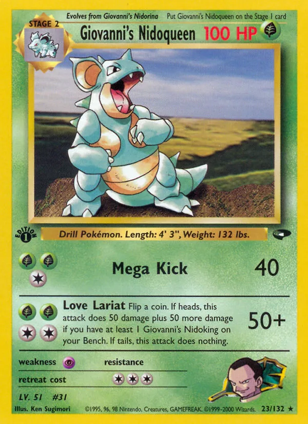 Giovanni's Nidoqueen, Gym Challenge #23/132