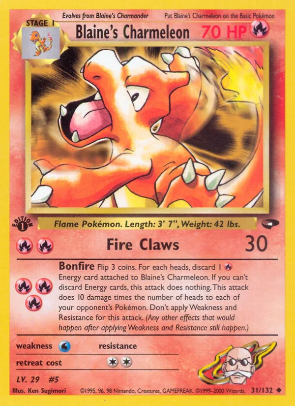 Blaine's Charmeleon, Gym Challenge #31/132