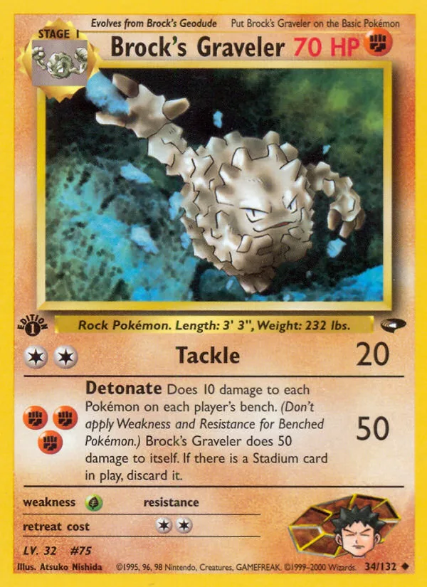 Brock's Graveler, Gym Challenge #34/132