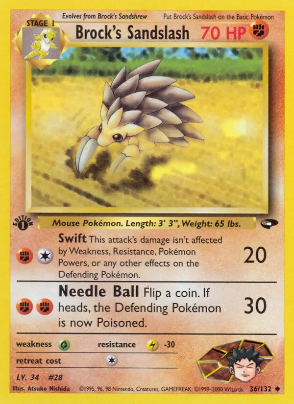 Brock's Sandslash, Gym Challenge #36/132