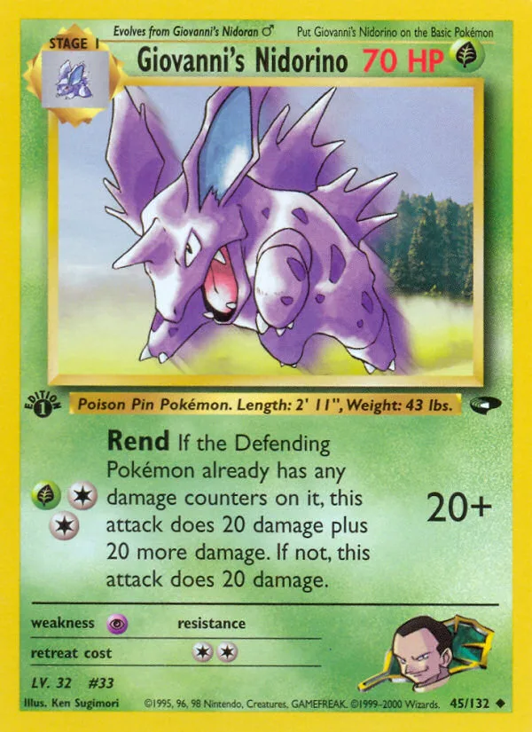Giovanni's Nidorino, Gym Challenge #45/132