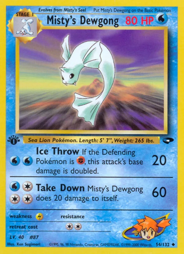 Misty's Dewgong, Gym Challenge #54/132