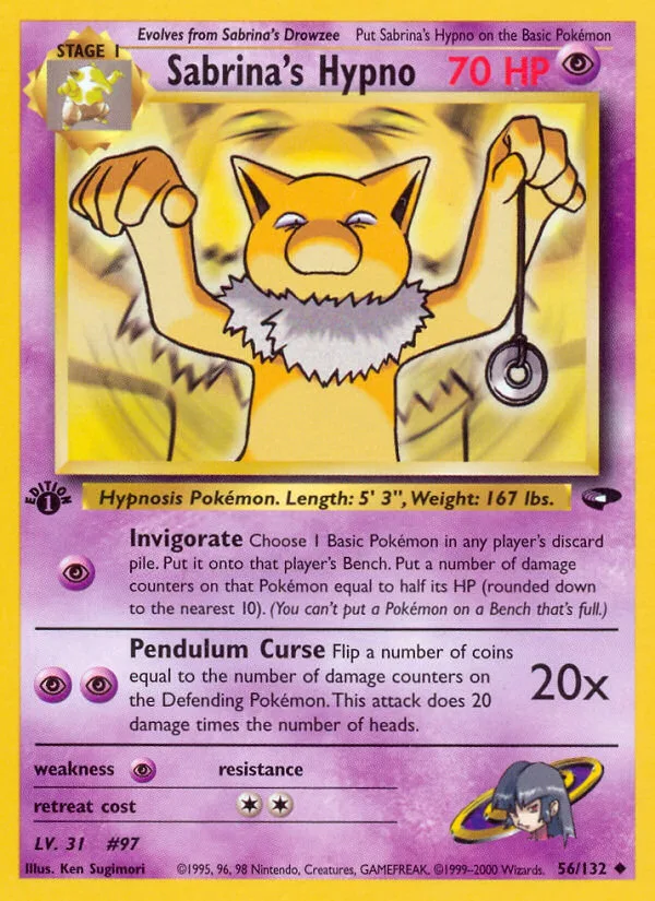 Sabrina's Hypno, Gym Challenge #56/132